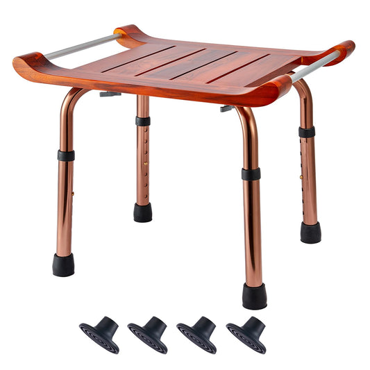 Teak Shower Bench Stool Chair Seat for Inside Shower Bath Sauna, for Elderly and Disabled