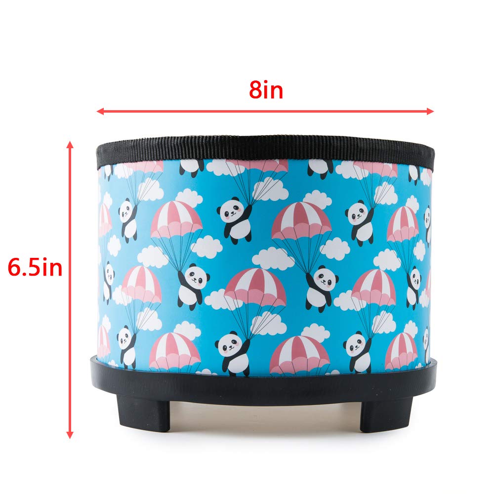 Kids Floor Tom Drum Toddlers: Baby Music Toys 8 inch Percussion Instrument Child Drums - Montessori Toys Wooden Drum for Preschool Educational Birthday (Blue 8" )