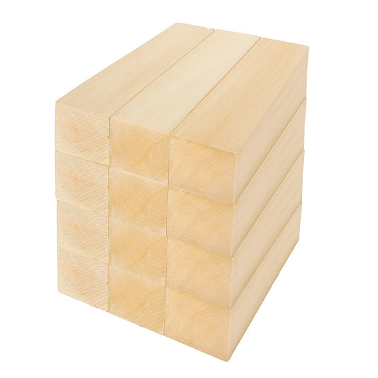 LDHHYH 12 Pack Basswood Carving Blocks Set, 5 x 1.5 x 1.5 Inch Unfinished Wood Blocks for Crafts, Unfinished Wood Squares Wooden Blocks for DIY Carving, Crafting and Whittling