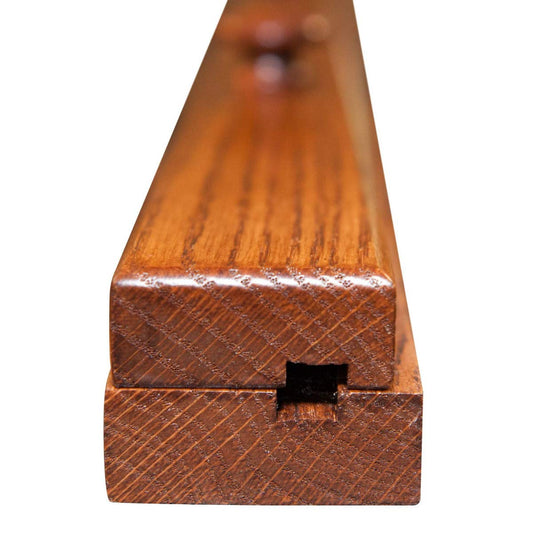 Hope Woodworking RRD Quilt Hanger for Wall for Display (48") Amish Made Wooden Quilt Rack Wall Mount - Rustic Tapestry Quilt Wall Hangers (Oak Wood, Michaels Stain, 48" Long)