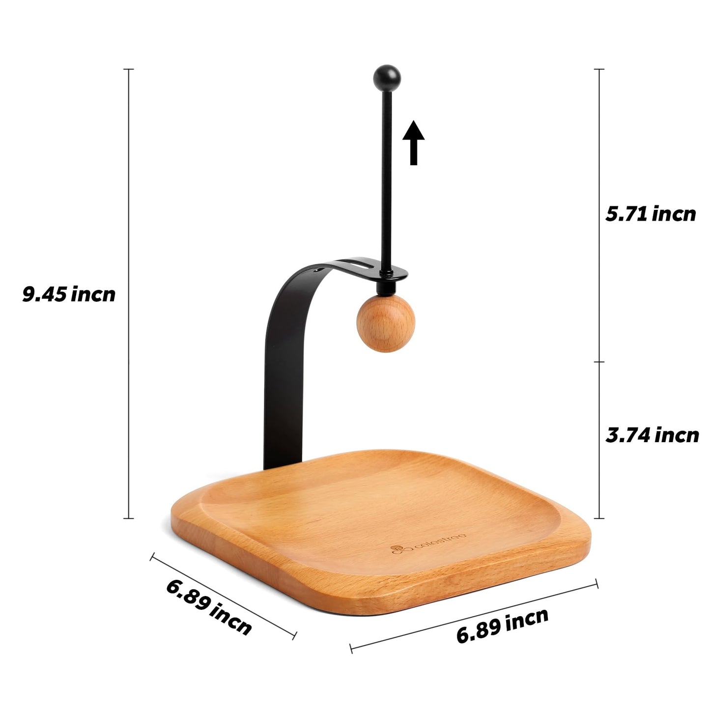 Wood Napkin Holder for Table Wood Square Napkin Dispenser with Metal Cocktail Napkin Holder, Suitable for Kitchen, Restaurant, Bar, Office, Parties, Home Décor