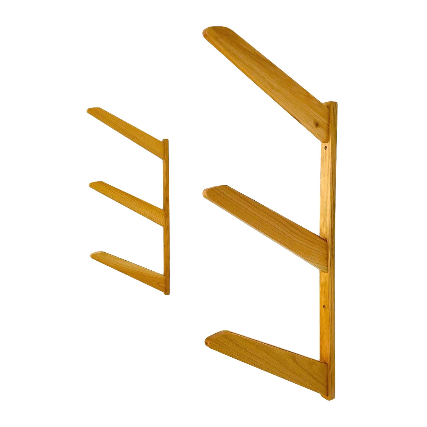 StoreYourBoard Timber Snowboard Wall Rack, Indoor Storage, Solid Natural Wood (3 Boards)