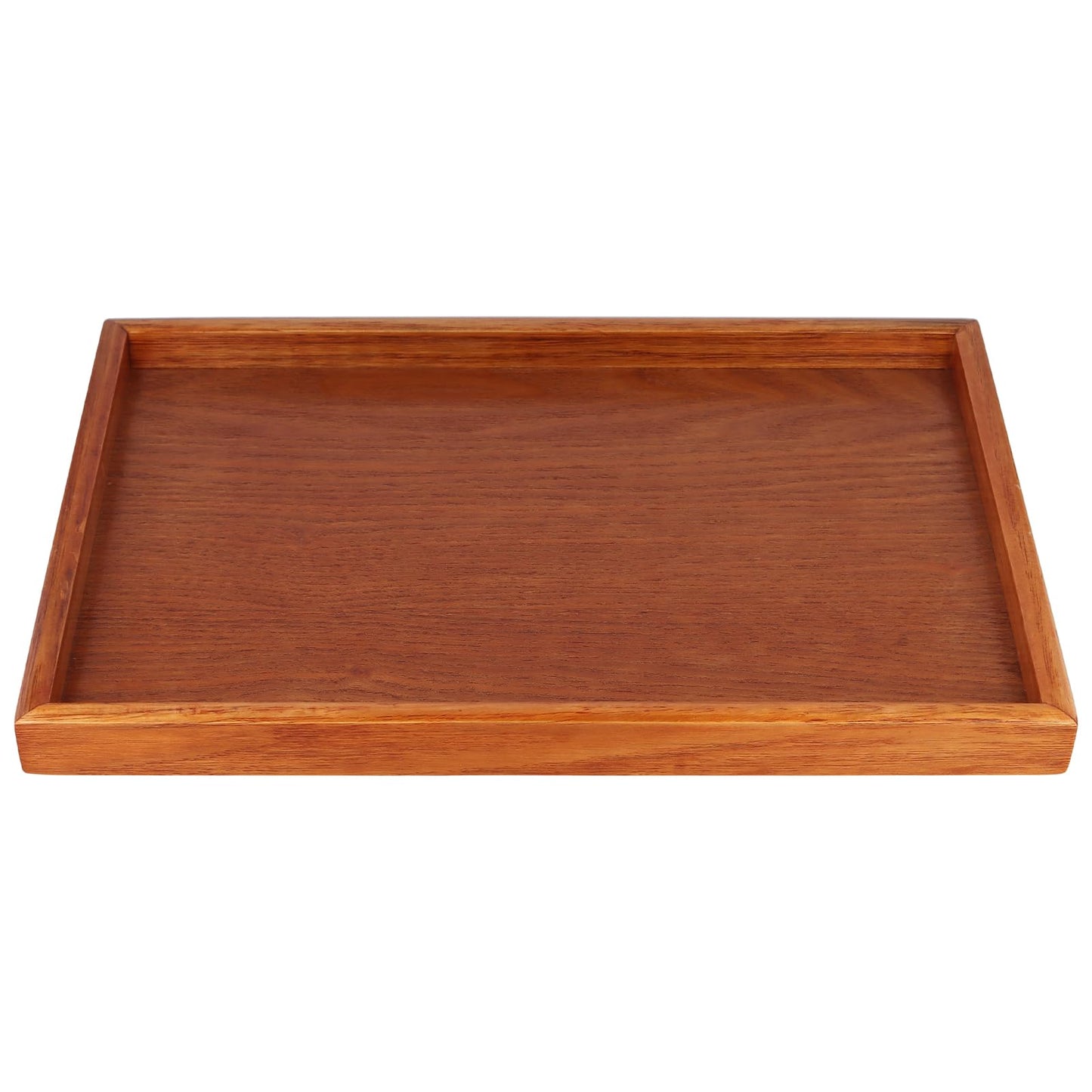 HOIGON 3 Piece Wooden Serving Trays, 16 x 11 Inch Rectangular Wooden Platter Decorative Serving Tray for Food, Snacks, Breakfast, and Kitchen Use, Home Dining