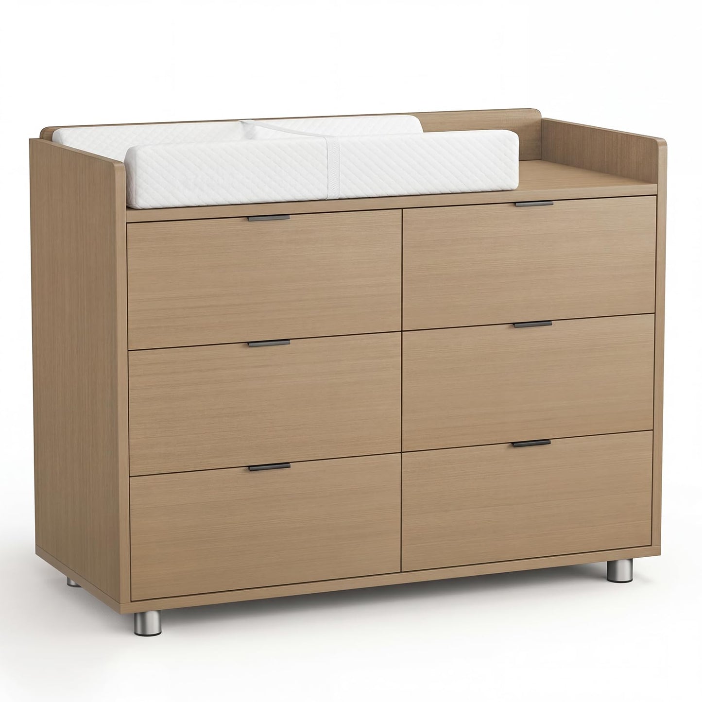 MAMAZING Keeva Pro 6-Drawer Baby Dresser with Changing Table, Easy Assembly