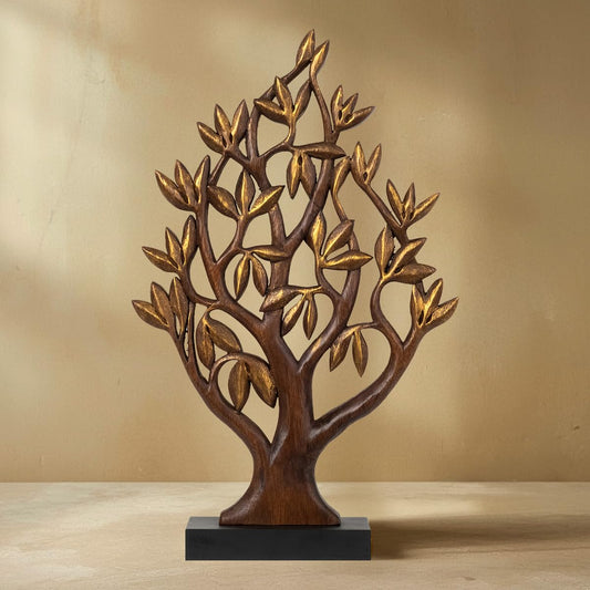 Decozen Gift for Mom, Wooden Tree of Life Sculpture, Birthday, Home Decor, Office, Living Room, Shelf, Fireplace, Farmhouse, Tabletop, Boho and Mantle Decor, Christmas Décorations, Mothers Day Gifts