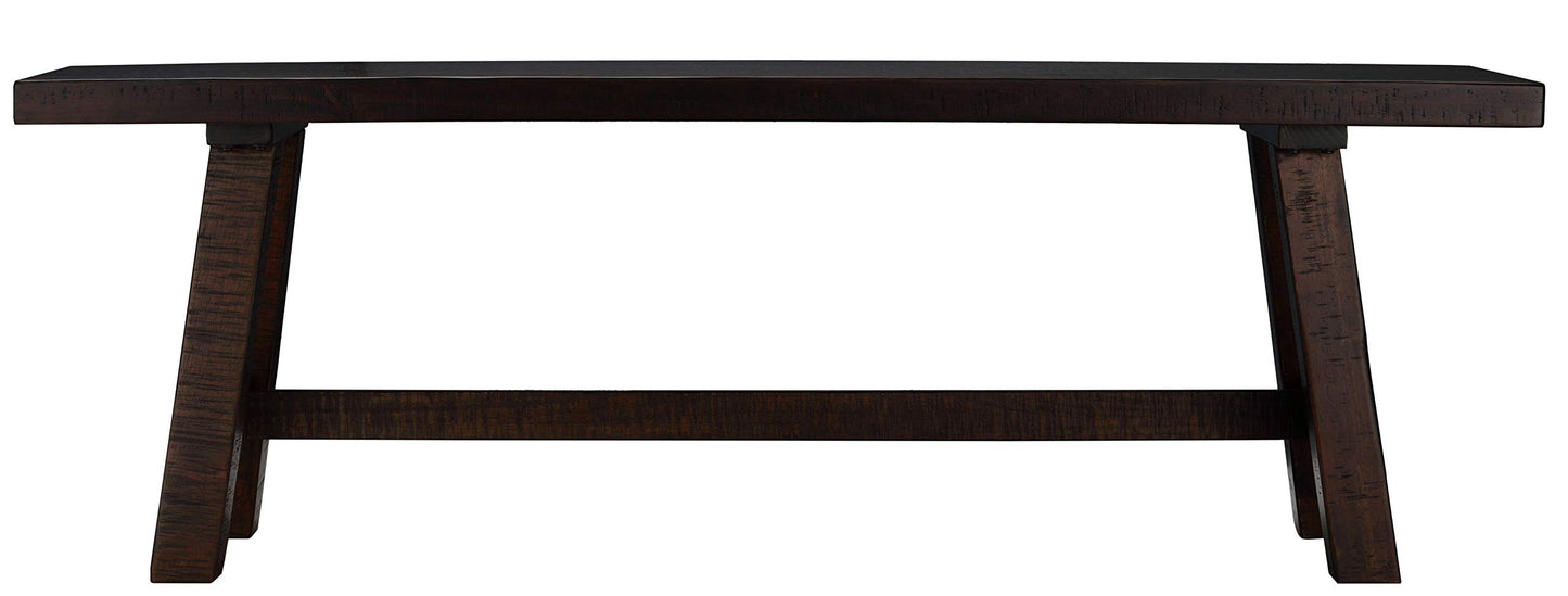 Cortesi Home Figi Dining Bench, Rustic Wood