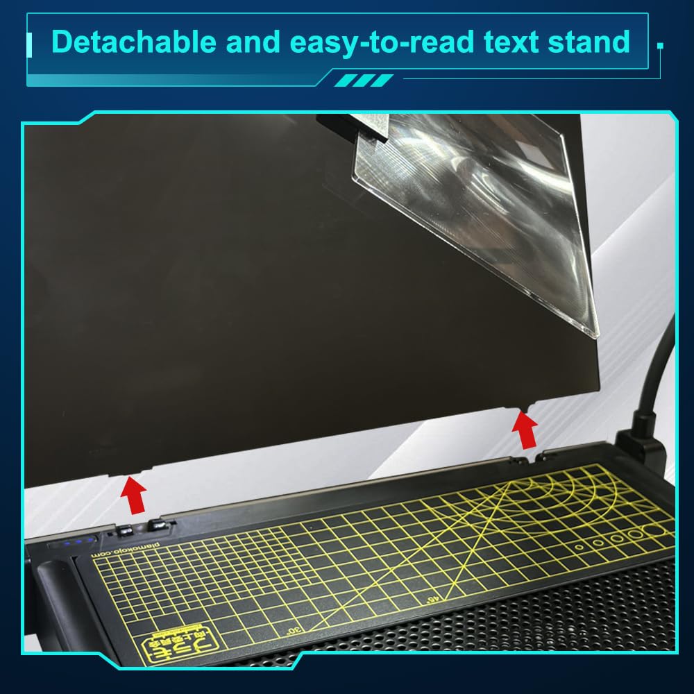 Portable Workbench for Cutting and Assembly Workbench with Drawer, Model Kit Tool for Building, Model Kit Tools with LED Lights, for High-Precision WorkMagnifiers.