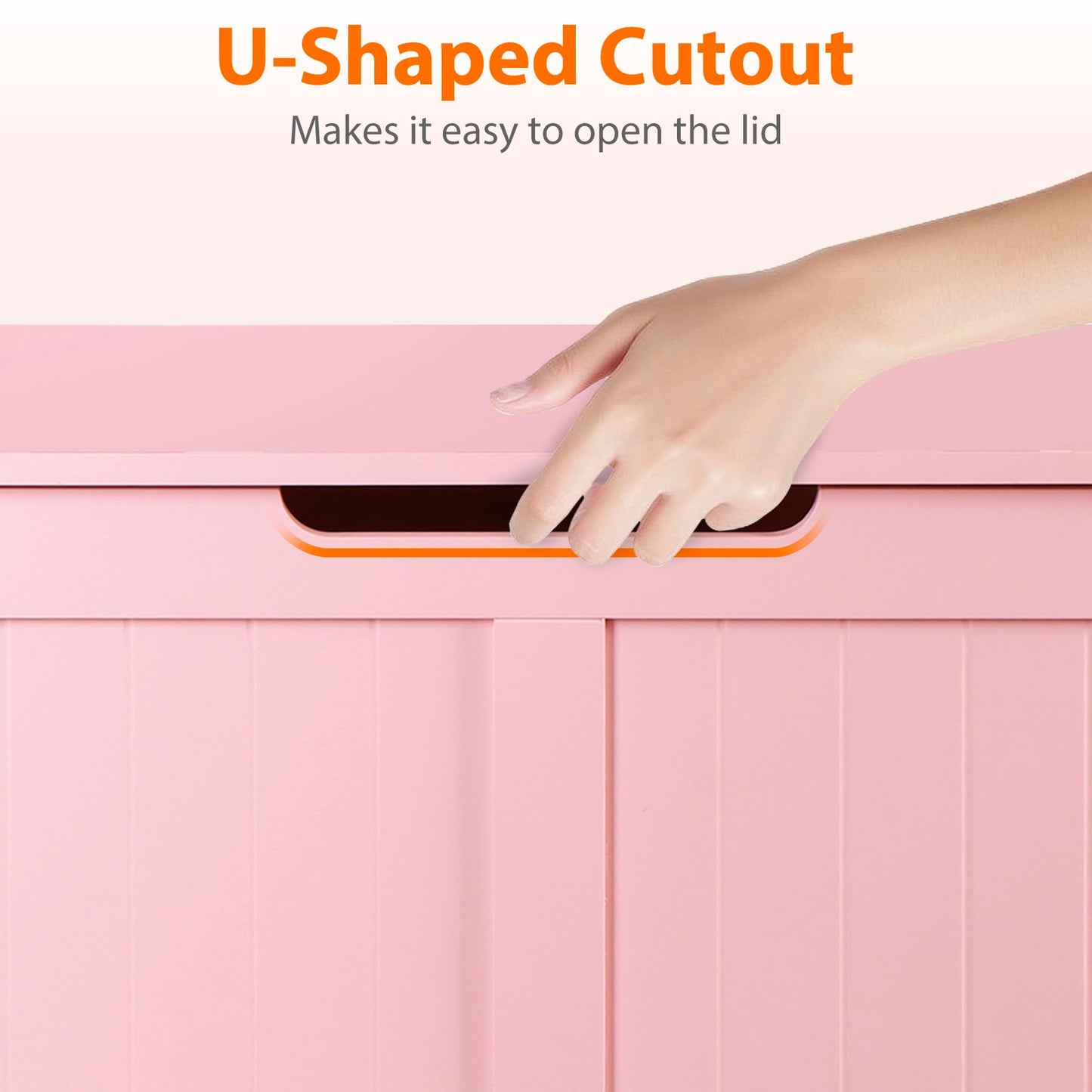 Saicool Wooden Storage Chest,30/40 Inch Storage Trunk w/2 Safety Hinges, Storage Bench, Modern Lift Top Chest Box Organizer (Pink, 40 Lx 15.7 W x19 H Inch)