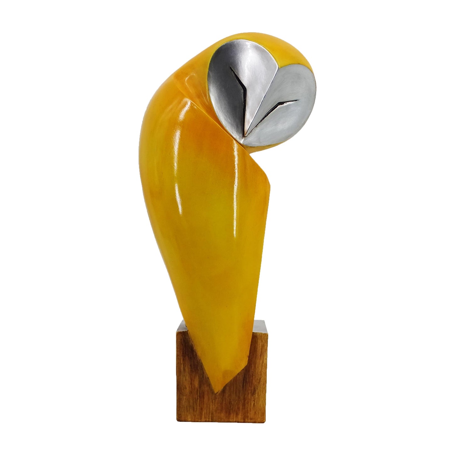 YHHRESINHOME 15 Inch Owl Statue, Resin Bookshelf Decor Figurine