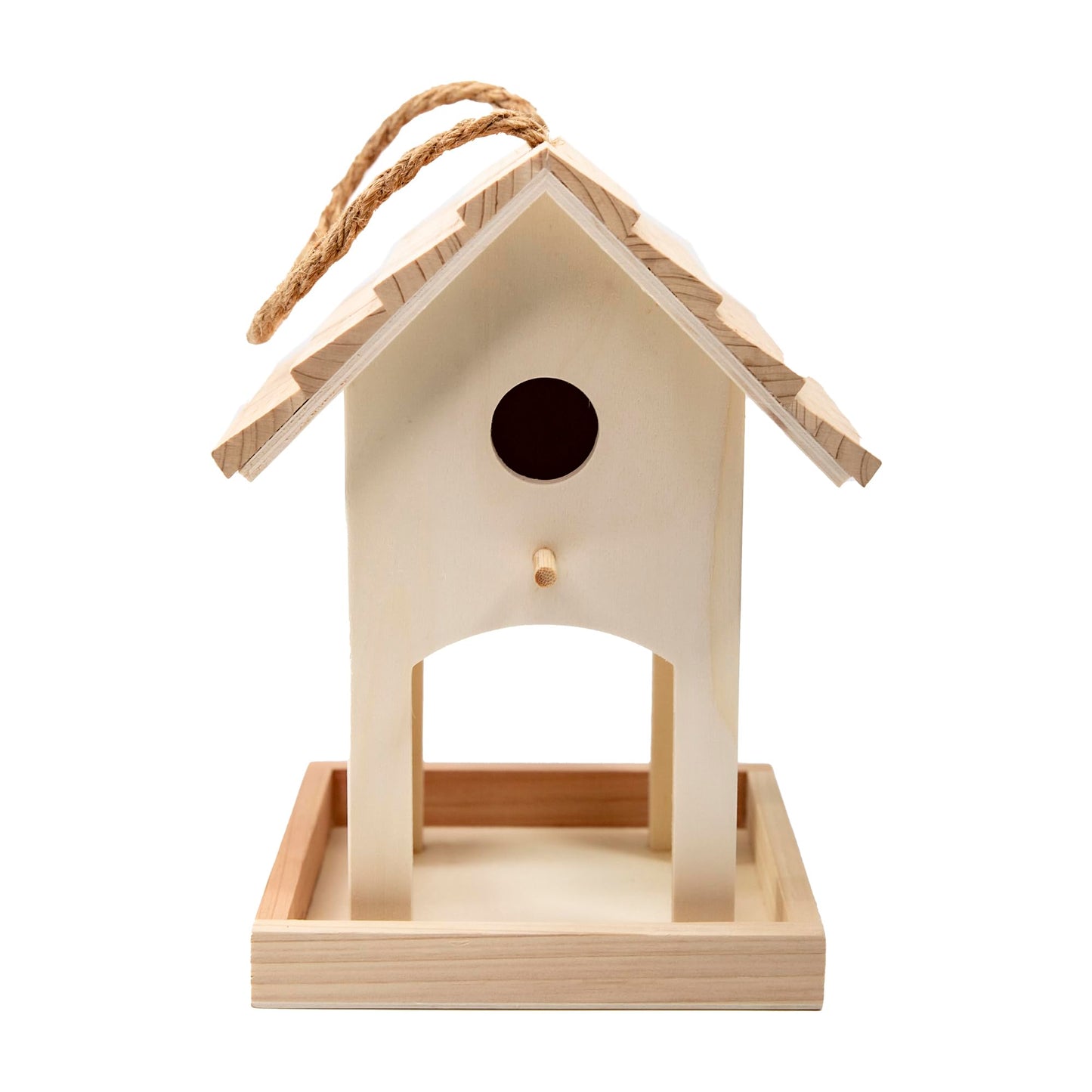 Cartanfill-Wooden Bird House for Outdoor, Wild Bird Feeder, Hanging Birdhouse,Perfect for Cardinals, Bluebirds, and More! (A)…