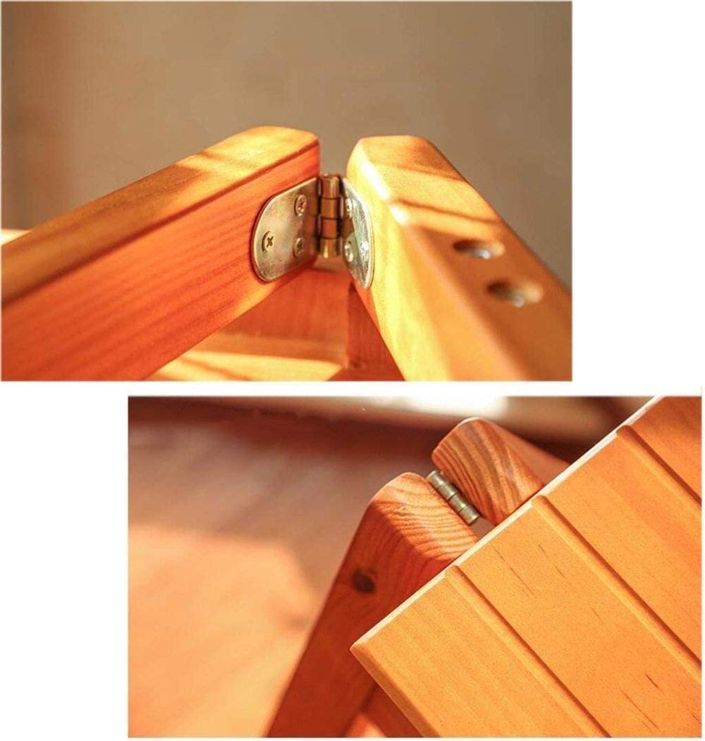 PZHANGZVH Indoor Clim Stool, Wooden Step Ladders Folding Stool Ladder Stool Library Steps Stool Multifunctional Kitchen Office Use Ladder Chair/E (C)