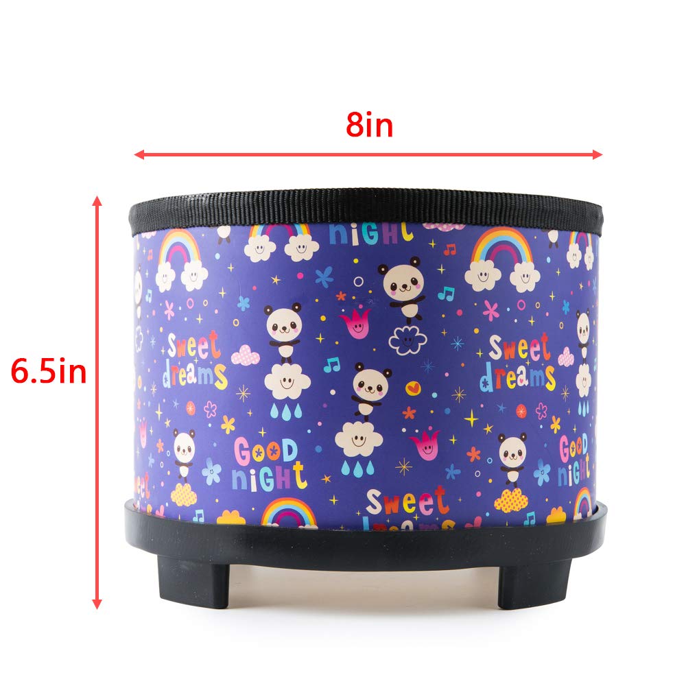 Kids Floor Tom Drum Toddlers: Baby Music Toys 8 inch Percussion Instrument Child Drums - Montessori Toys Wooden Drum for Preschool Educational Birthday (Purple 8")