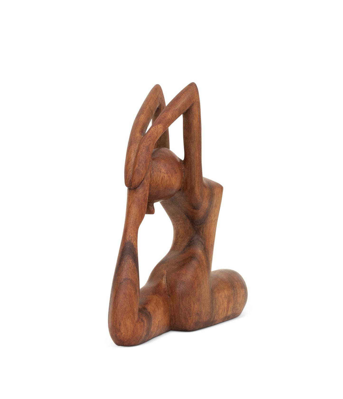 G6 Collection 8" Wooden Handmade Yoga Statue, Yoga Meditation Room Decor, Yoga Decorations for Home, Gift for Yoga Lover, Zen Gift Ideas, Figurine Office Studio Sculpture Yogi, One-Legged King Pigeon