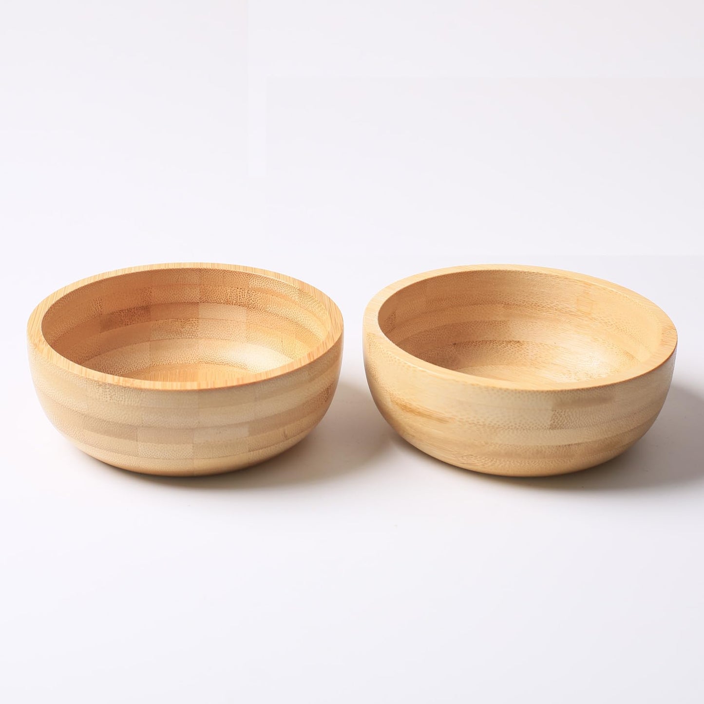 ZTHapwa Soup Bowls Set of 2 for Dessert/Cereal/Pasta/Fruit | Natural Bamboo Serving Bowls for Nuts/Candy/Snacks/Pistachio | Charcuterie Accessories for Dipping/Condiments/Sauce | 15.21 oz Capacity