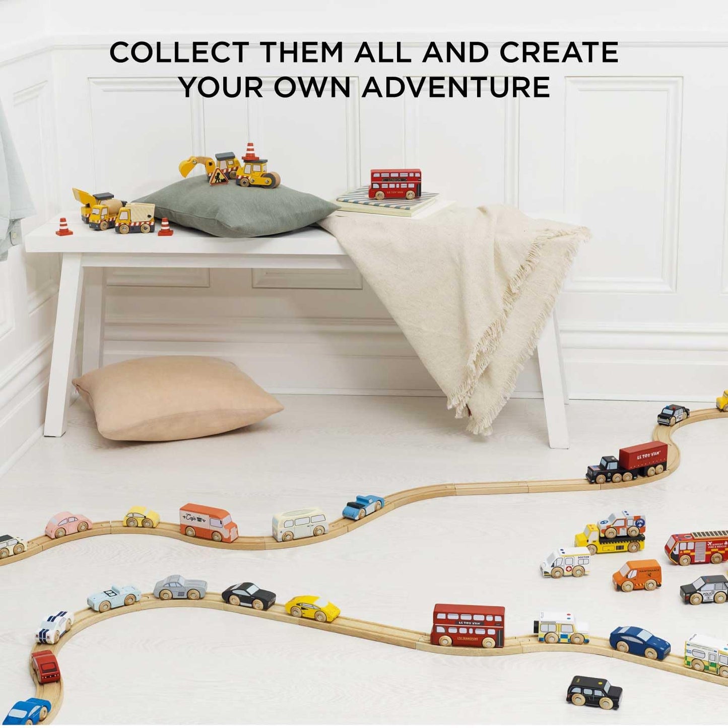 Le Toy Van New York Car Set Premium Wooden Toys for Kids Ages 3 Years & Up