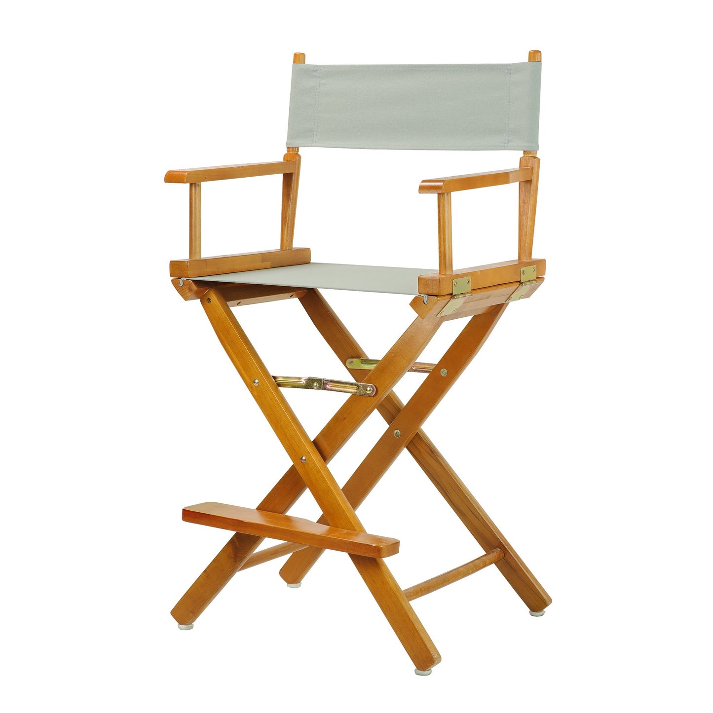 Casual Home 24" Director's Chair Honey Oak Frame-with Grey Canvas, Counter Height