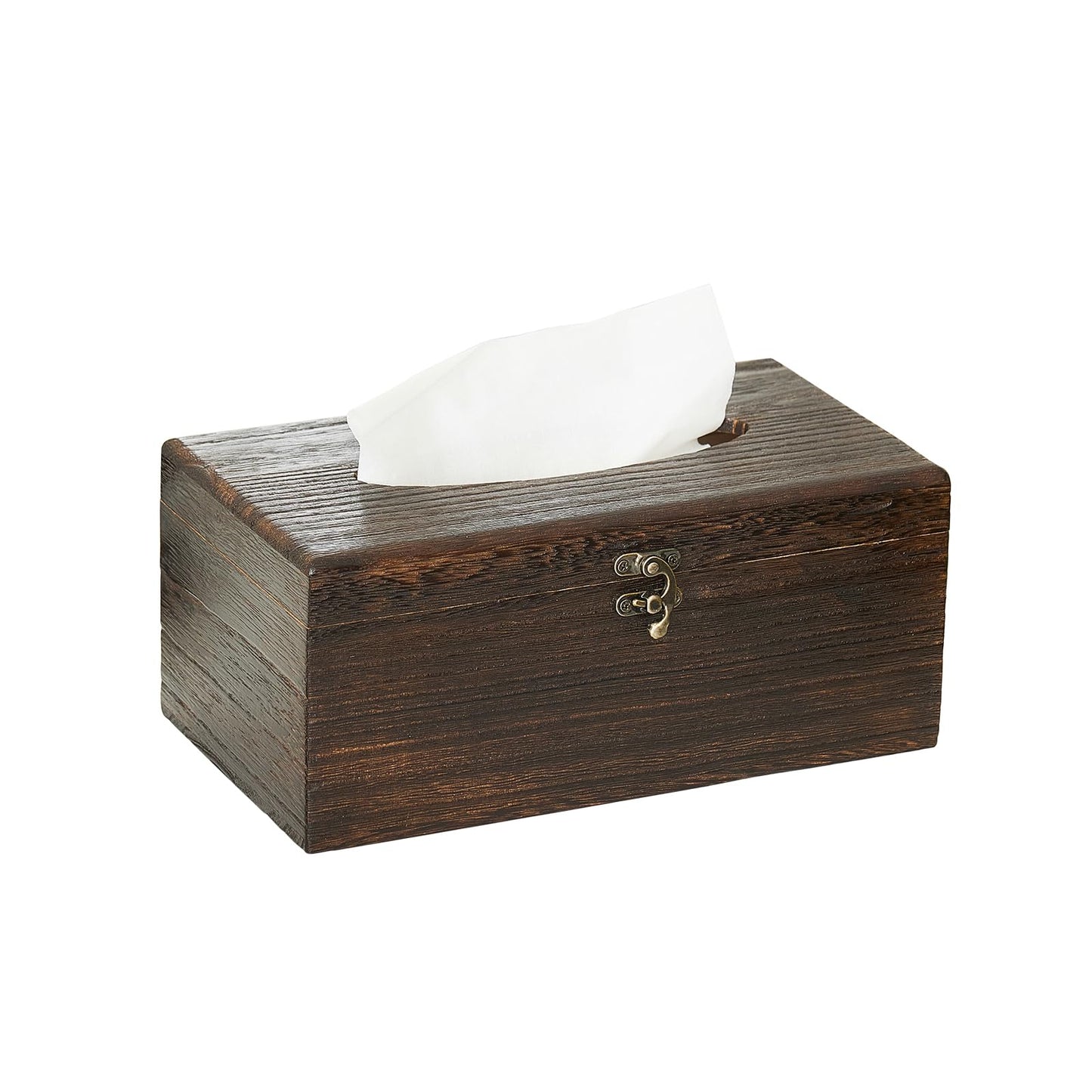 GZQWDC Rectangular Wood Tissue Box,Decorative Wooden Tissue Box Cover,Tissue Box Holder,Tissue Box for Bathroom&Tabletop