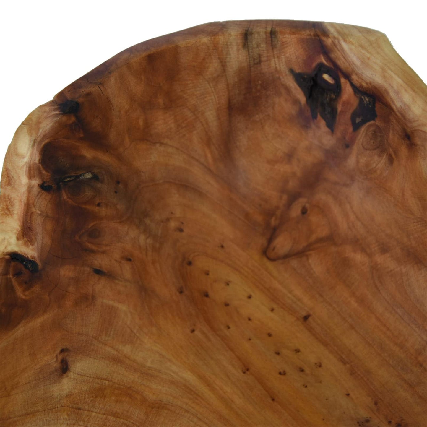 KIDYBELL Wooden bowl Creative Wood Bowl Root Carved Bowl Decorative Handmade Natural Wood Candy Serving Fruit Bowl(9"-10")