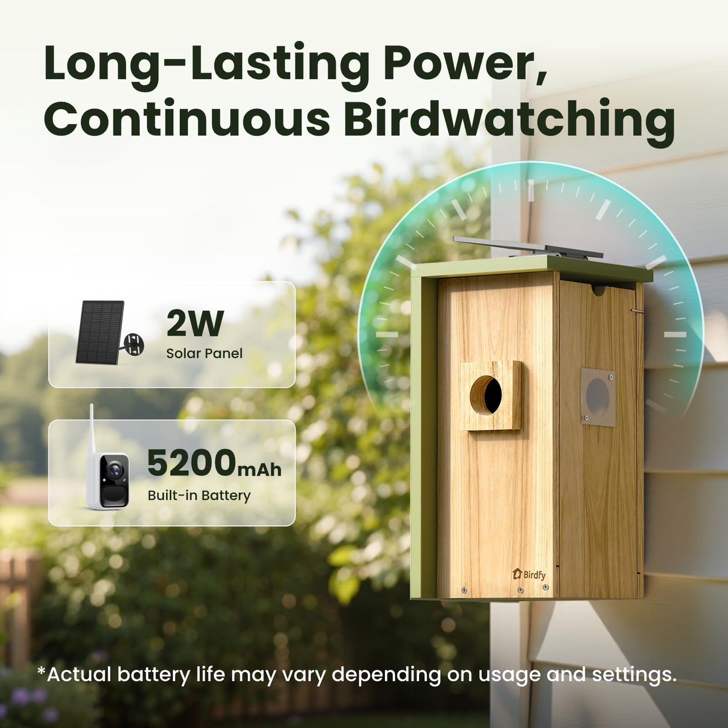 Birdfy Bird House with Camera Solar Powered with Metal Cladding for Outside, Bird Box with AI Bird ID, 1080P FHD & Night Vision for Bird Nest Watching, Auto Detect & Notify, Ideal Gift for Bird Lovers