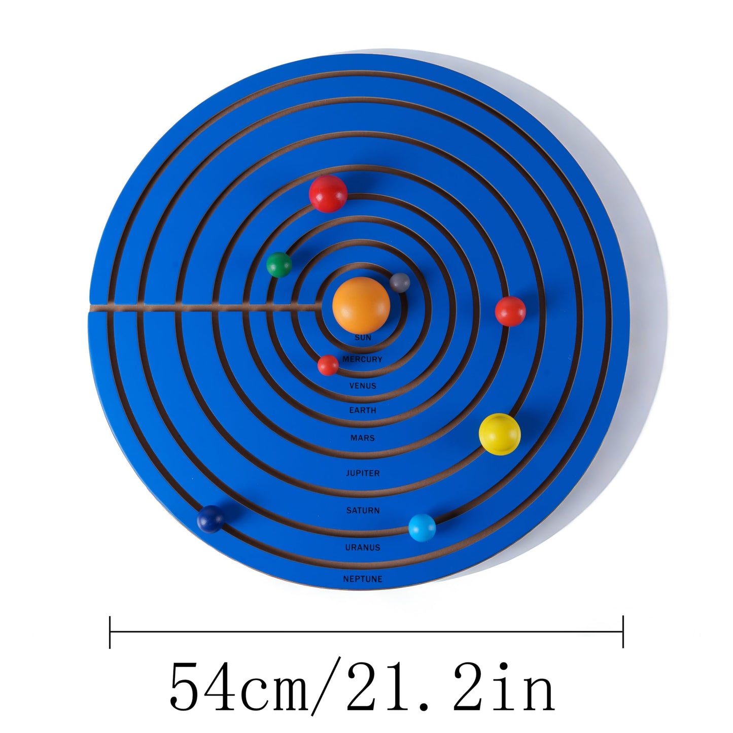 Premium Montessori Solar System Puzzle – Wooden Planet Puzzle Board, 21.2in (54cm) Educational Astronomy Puzzle, Space Learning Materials for Kids, Homeschool Classroom Ages 3-6