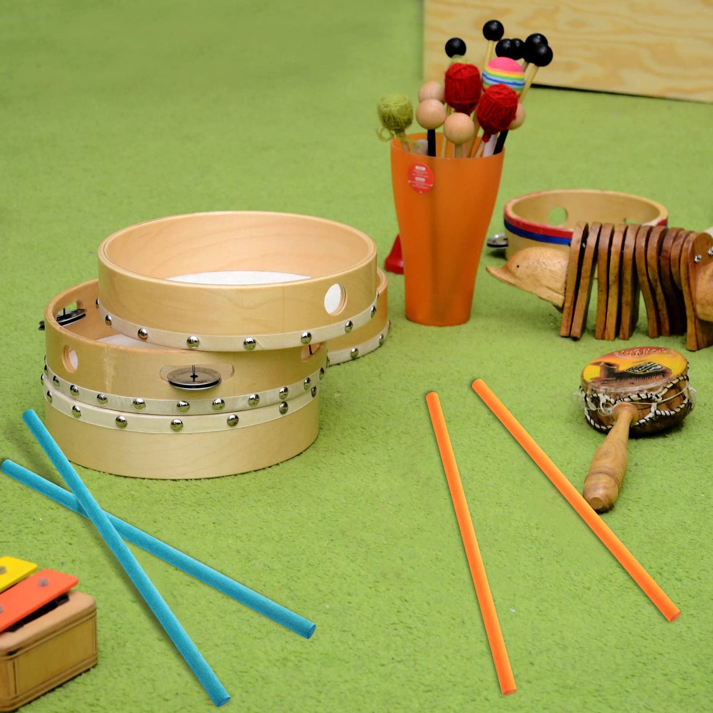 Yookeer 30 Pcs Rhythm Sticks for Kids Bulk 5 Colors Wooden Lummi Sticks Music Toys Percussion Instrument for Back to School Kid Toddler Present Girl Boy Classroom Play Music Learning(30 cm/ 12 Inches)