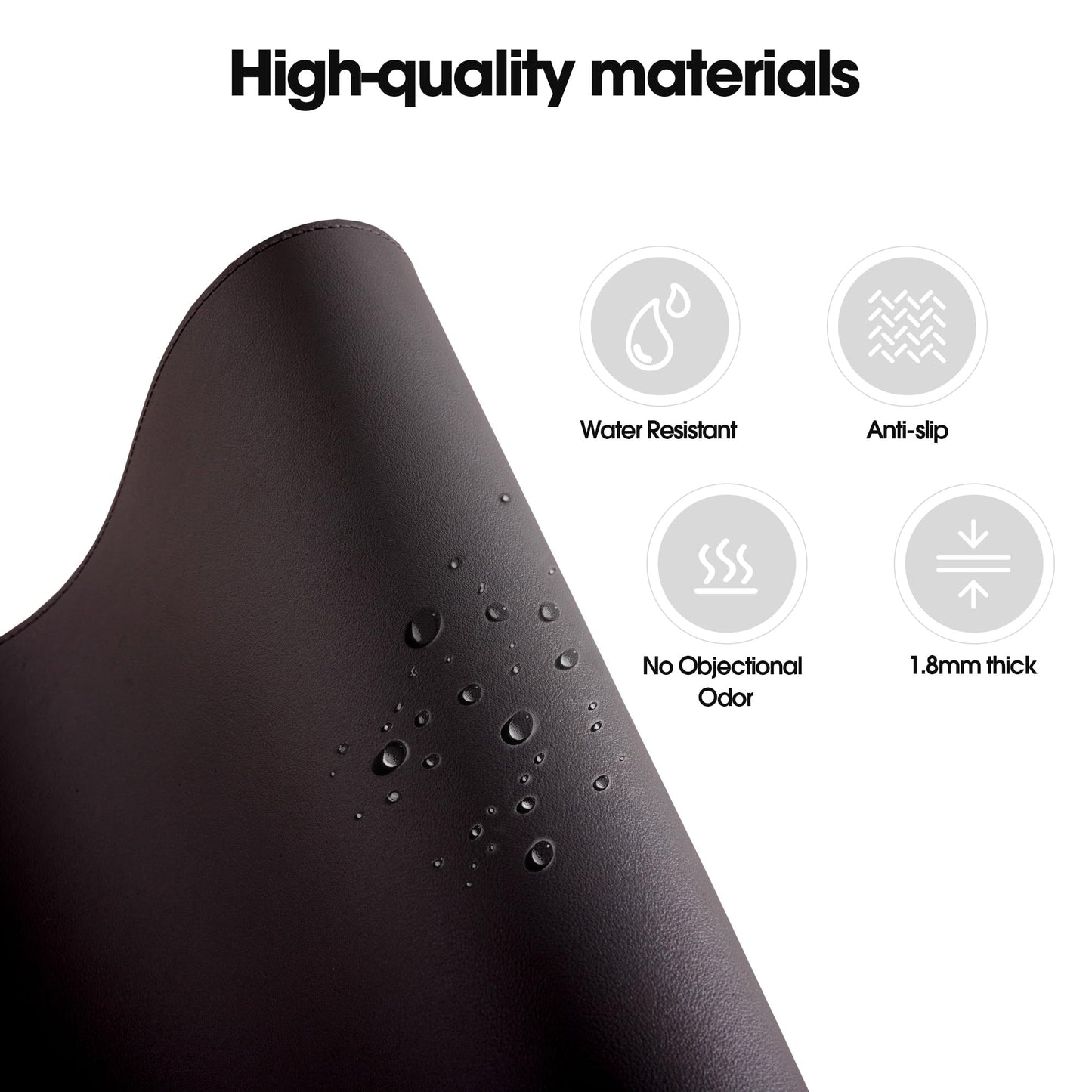 Fenge Monitor Stand 31.5 Inch Computer Monitor Riser for Desk, Water Resistant Desk Pad with Anti-Slip Cork Base
