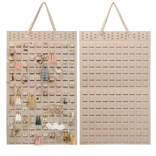 Resovo Hanging Earrings Organizer, Earring Holder & 20 Hooks, Holds Up To 300 Pairs, Compact Design, Soft Material, Earring Hanger Earring Display Hanging Organizer for Women Girls -1 Pack