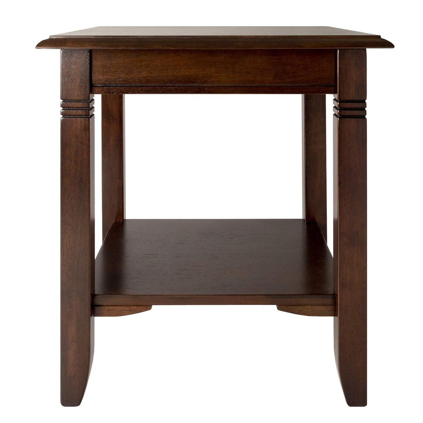 Winsome Nolan End Table, 20" Wide, 22" Tall, for Living Room, Bedroom, Cappuccino
