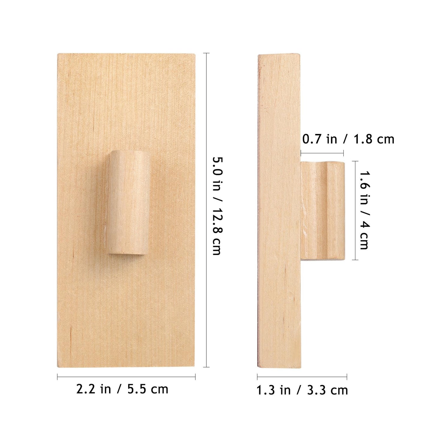 Totority Wooden Sand Blocks 2 Pack Kids Percussion Toy for Rhythm Training Musical Instrument Toy with Sandpaper Surface Hand-Held Wooden Block for Kindergarten Music Play and Learning