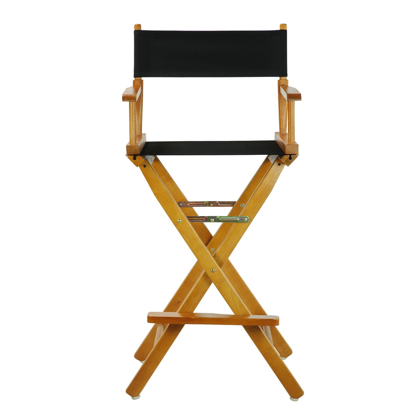 Casual Home 30" Director's Chair Honey Oak Frame-with Black Canvas, Bar Height