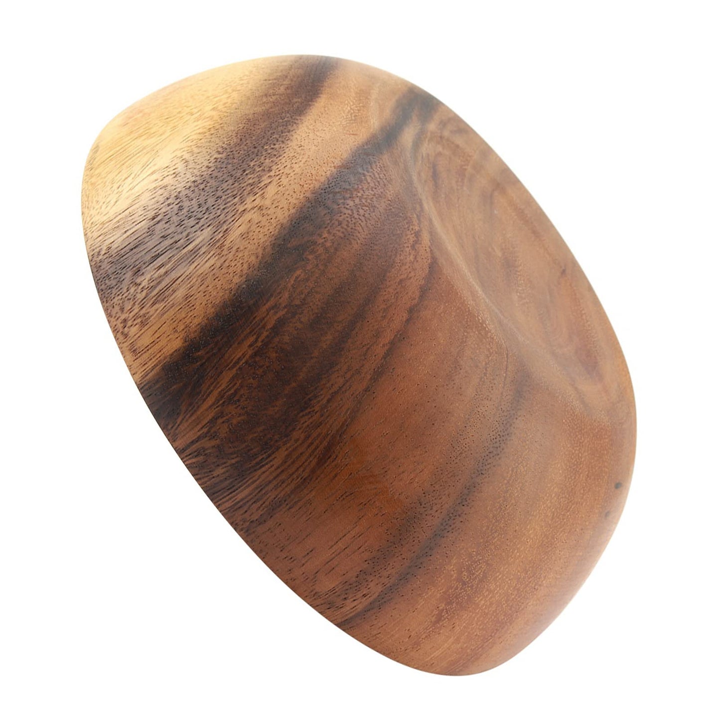 Oumefar Wooden Salad Bowl Sets, Acacia Wood Bowl Wooden Soup Bowl Light Smooth for Kitchen Utensils for Containing Salads,Vegetables,Fruit, Soups, Cereal and More Large (20 * 7cm)