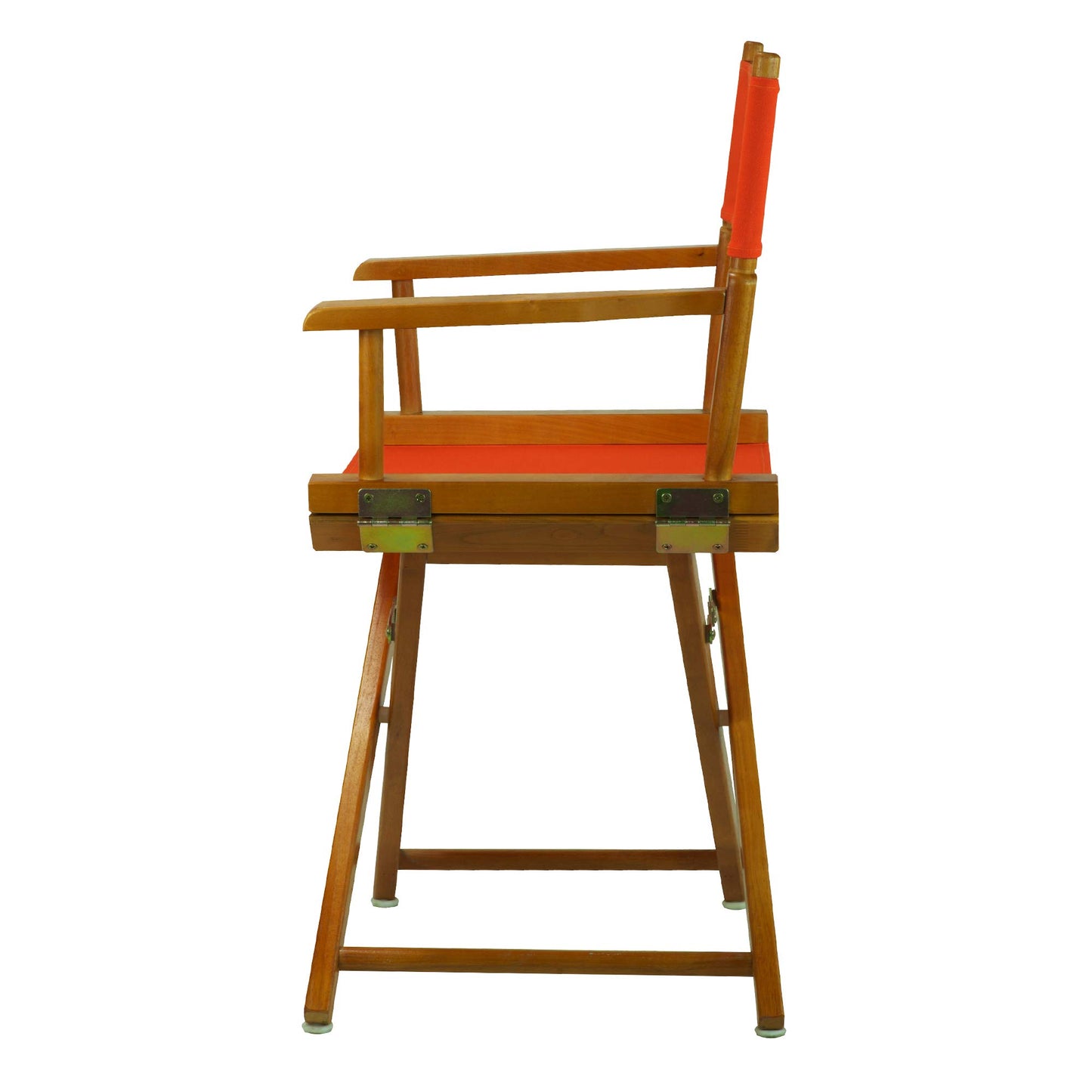 Casual Home 18" Director's Chair Honey Oak Frame with Orange Canvas