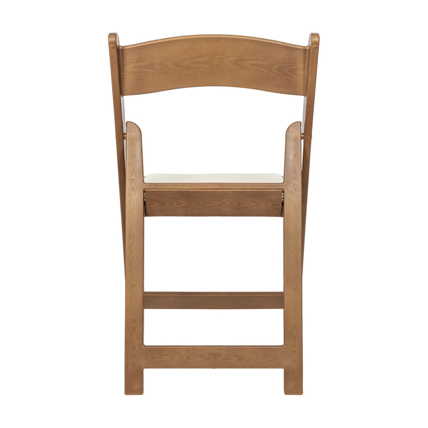 Flash Furniture Hercules Commercial Indoor/Outdoor Folding Event Chair, Wood Look, Weather-Resistant, Lightweight Design, Versatile Use, Set of 2, Chestnut