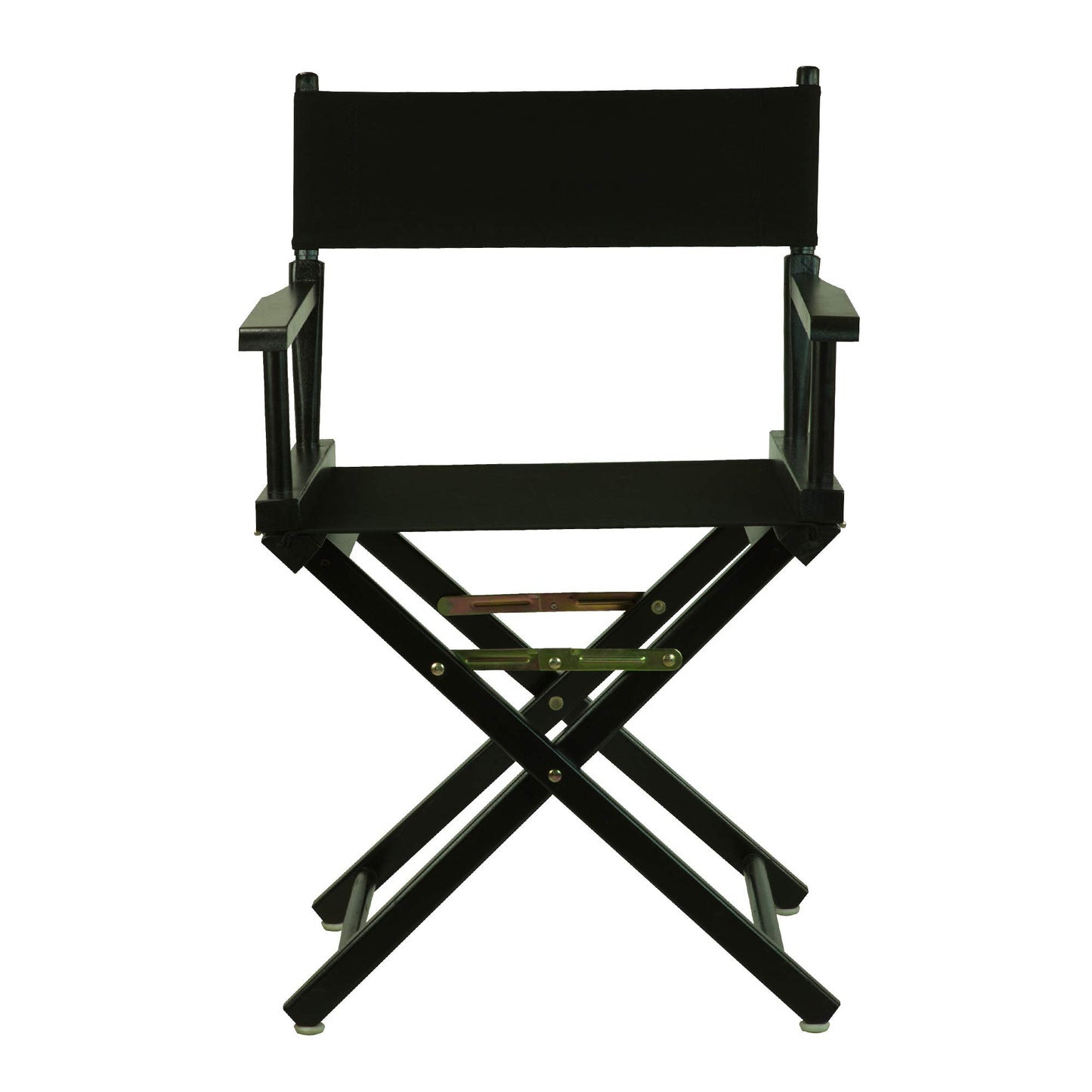 Casual Home Director's Chair,Black Frame/Black Canvas,18" - Classic Height