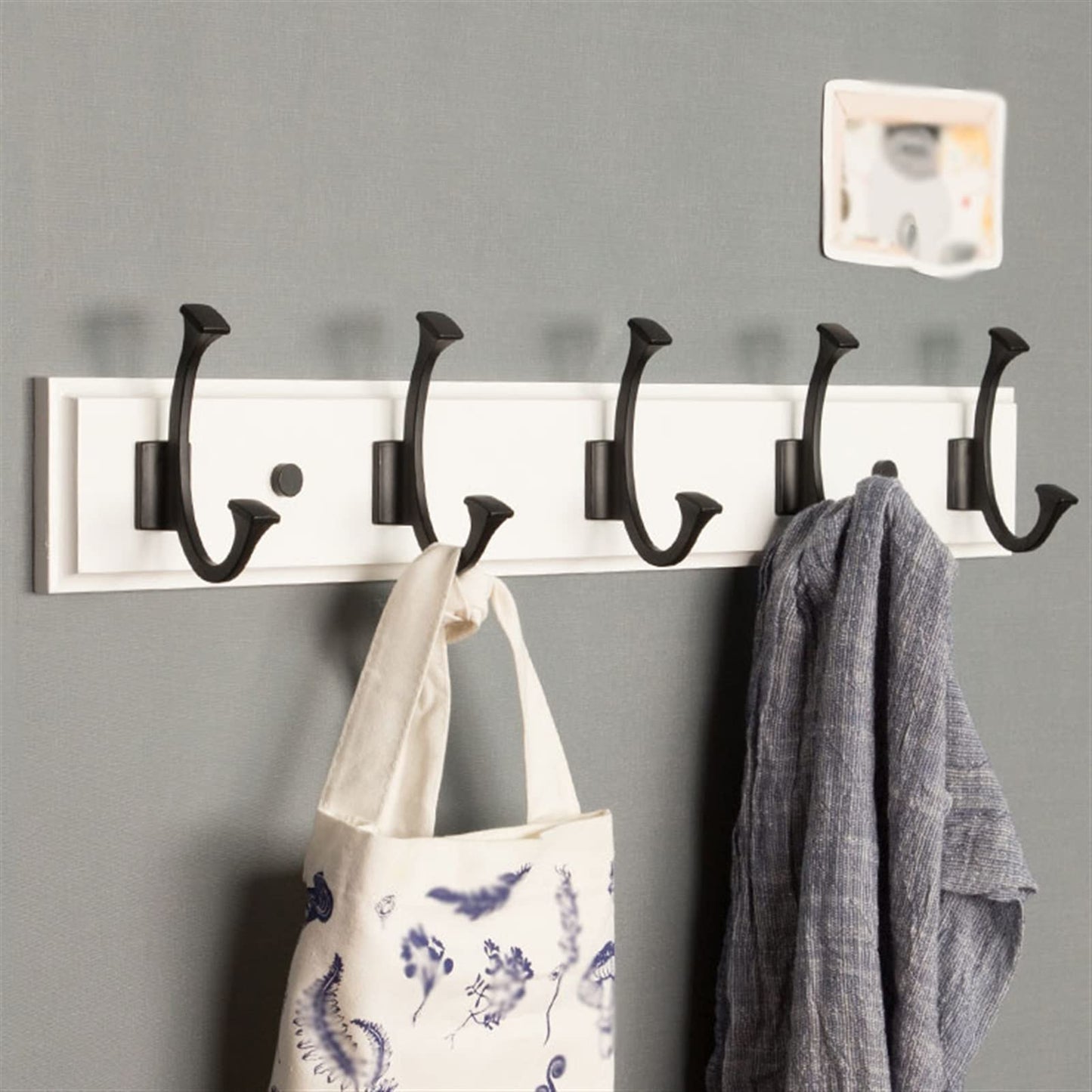 GAORUIFENG Wall Mounted Coat Rack Wall Hanging Coat Rack, Wooden Hook, Coat Hook, Simple Shelf for Entrance, Living Room, Bedroom, Wardrobe, Porch, Kitchen Coat Rack Tree (Color : Brown) (Natural)