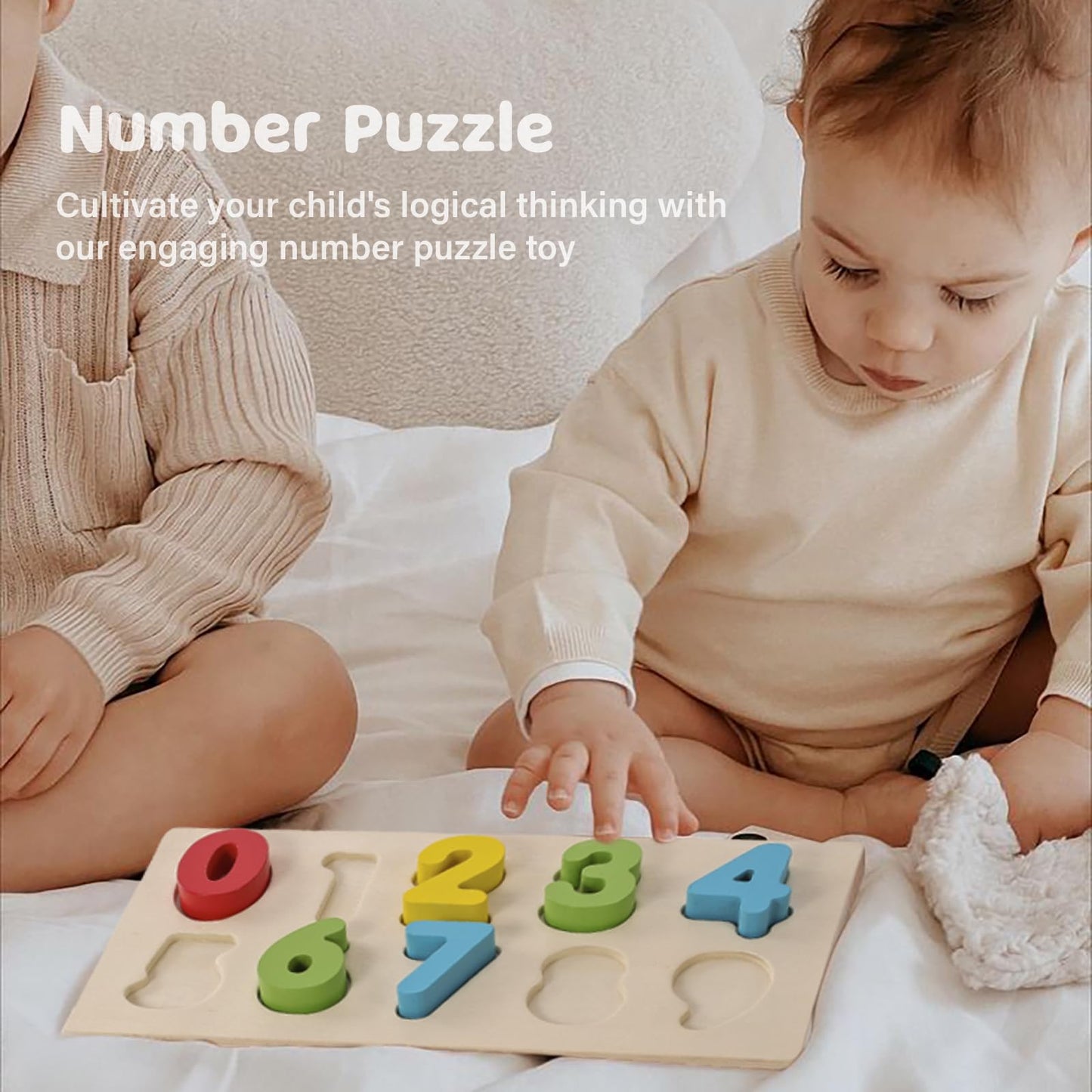 Jessruly Shape Sorter - Wooden Pound A Ball and Montessori Number Puzzle Set for Babies - Educational Sorting Game with Storage Car for Toddlers