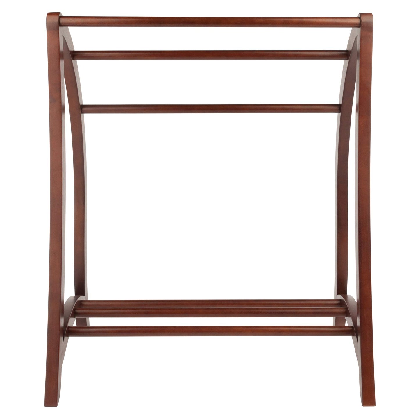 Winsome Wood Quilt Rack with 3 Rungs, Antique Walnut (94036)