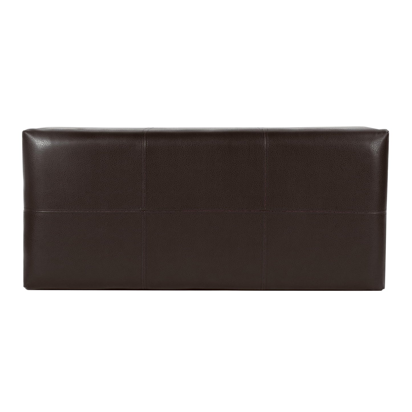 HomePop 40" Faux Leather Storage Cocktail Bench - Espresso