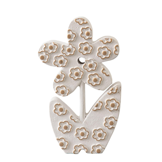 Sintosin Vintage Small Cute Wooden Flowers Table Decorations 5 X 8 Inch