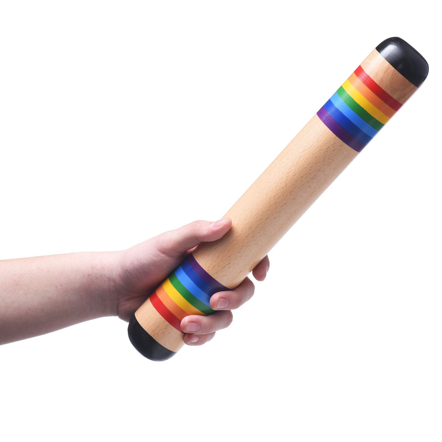 TDOCK 13.8 Inch Rain Stick, Wooden Rain Maker Rattle Shaker Rainfall Tube, Musical Sensory Auditory Development Instrument for Babies, Toddlers and Kids