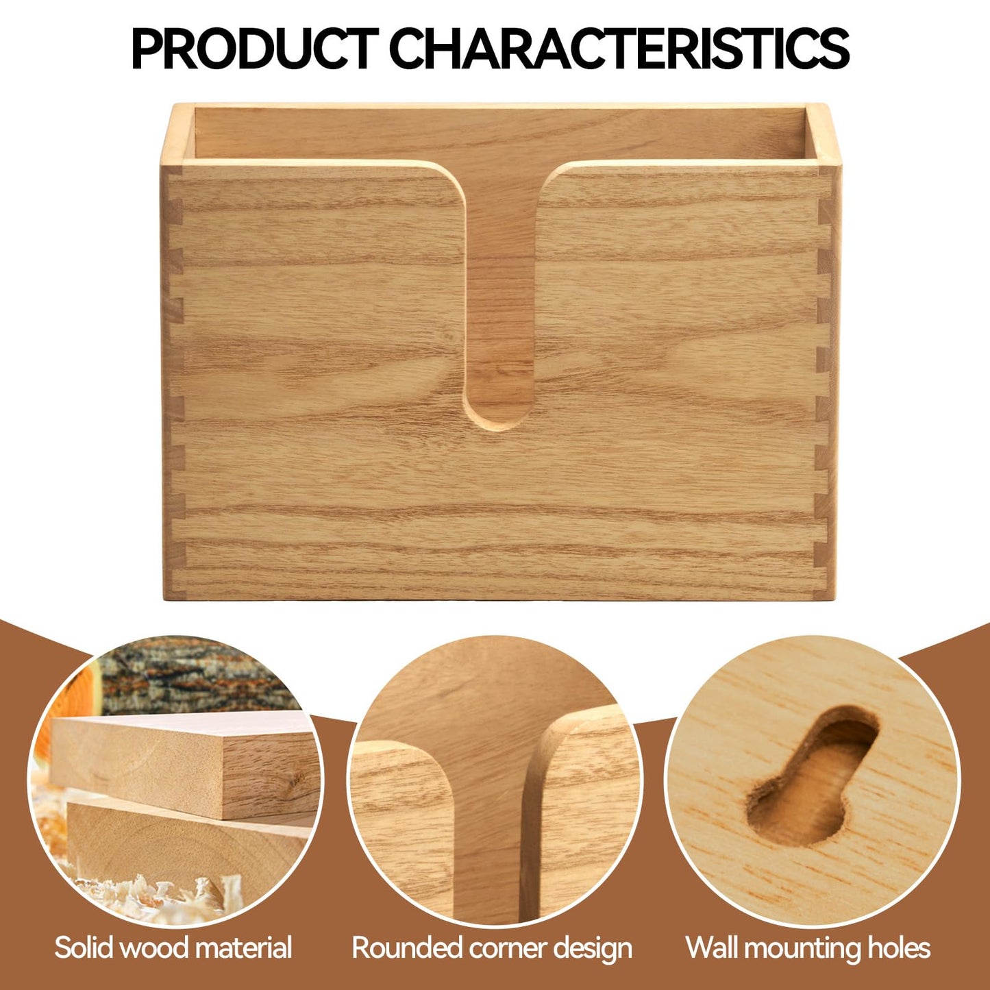 KIRIGEN Multifold Paper Towel Dispenser, Wall Mount or Countertop Natural