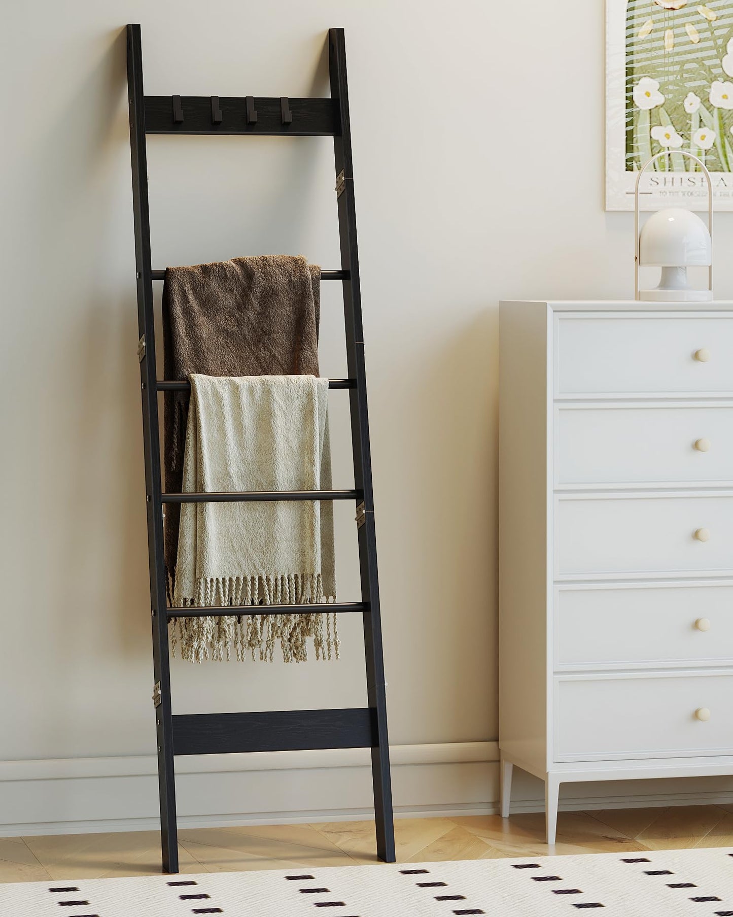 Hzuaneri Blanket Ladder Shelf BR31504BLR03801B
