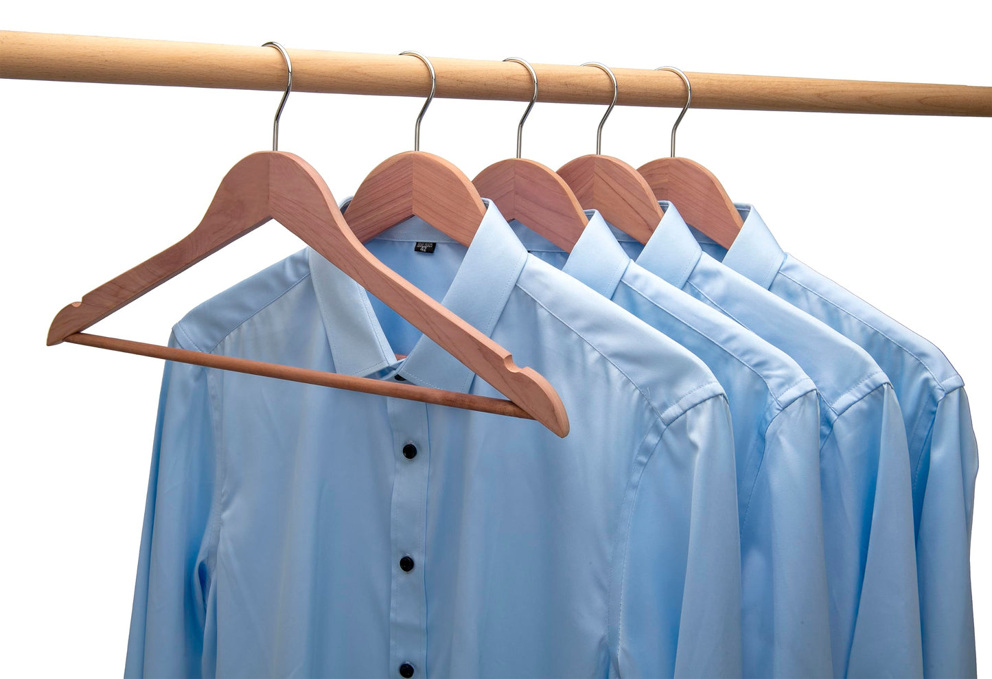 American Red Cedar Wooden Coat Suit Hangers 20 Pack, Wood Skirt Dress Hangers, Smooth Cut Notches- 360°Flexible Hook- Solid Non-Slip Bar-Natural - HL03N2