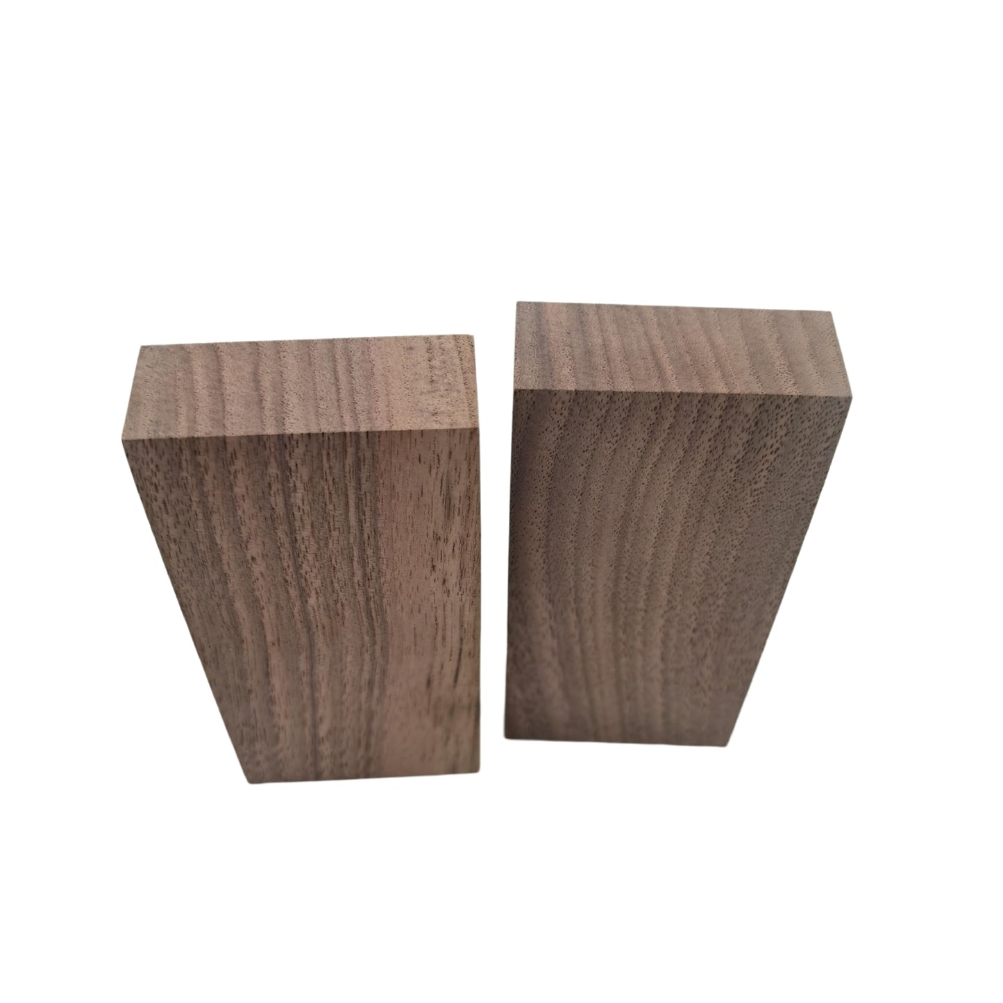 2PCS Unfinished Walnut Wood Blocks for DIY Crafting,Scroll Saw, Woodworking, Wood Carving,Burning,Laser Cutting,Engraving, CNC Cutting, Painting, Fretwork (3.93 x 1.96 x 0.78)