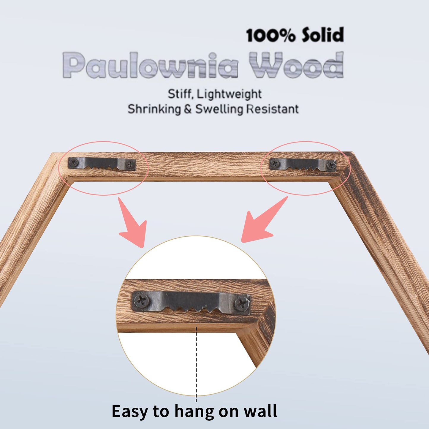 WONFUlity Hexagon Floating Shelves Honeycomb Shelves Wall Mounted Wood Farmhouse Storage Wall Shelf for Bathroom, Kitchen, Bedroom, Living Room,Driftwood Finish Decor,Light Brwon