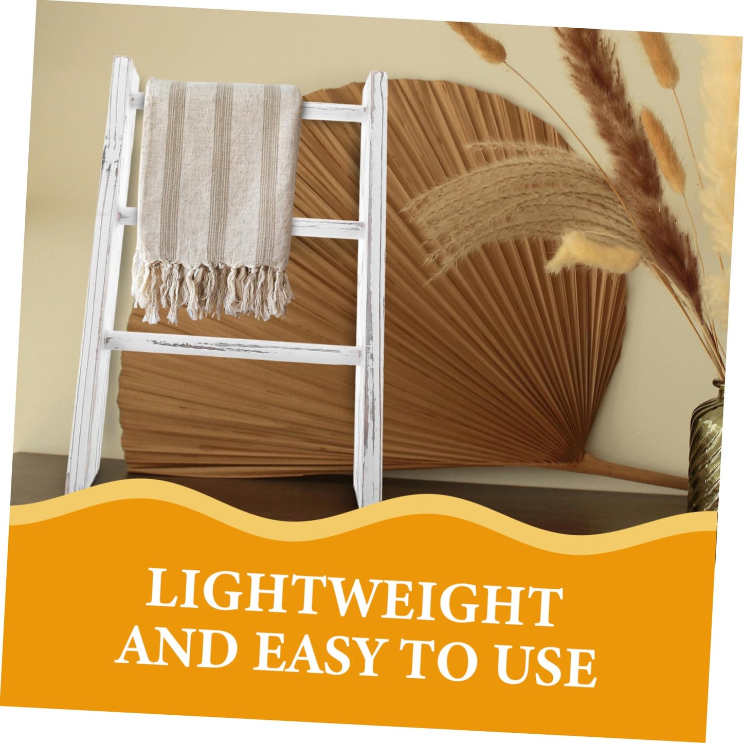 Happyyami Mini Ladder Towel Rack Farmhouse Decor Bathroom Wall Decor Small Ladder Towel Holder