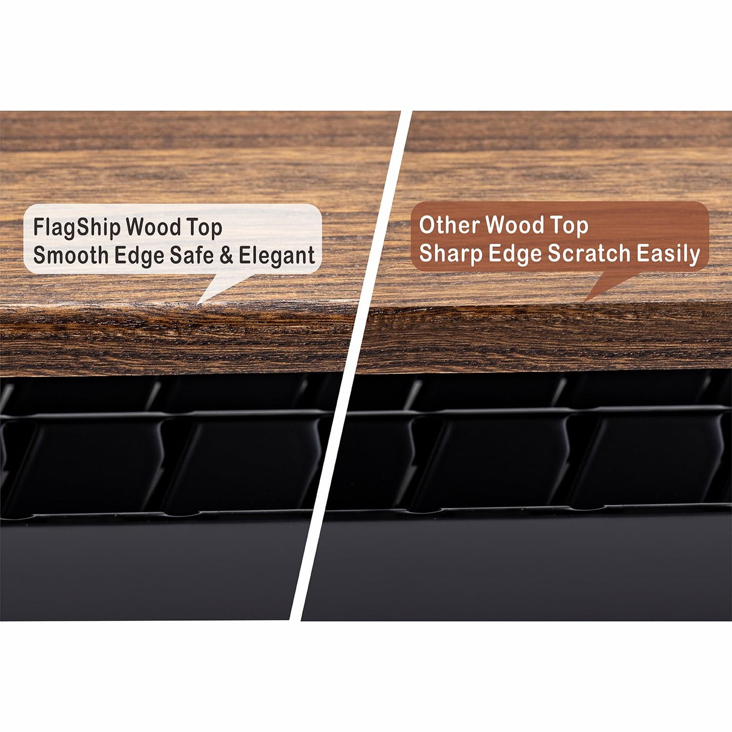 FlagShip for Nespresso Pod Drawer Vertuo Pod holder Coffee Pod Organizer Modern Style And Coffee Machine Stand Wood Top(40 Pods Capacity)