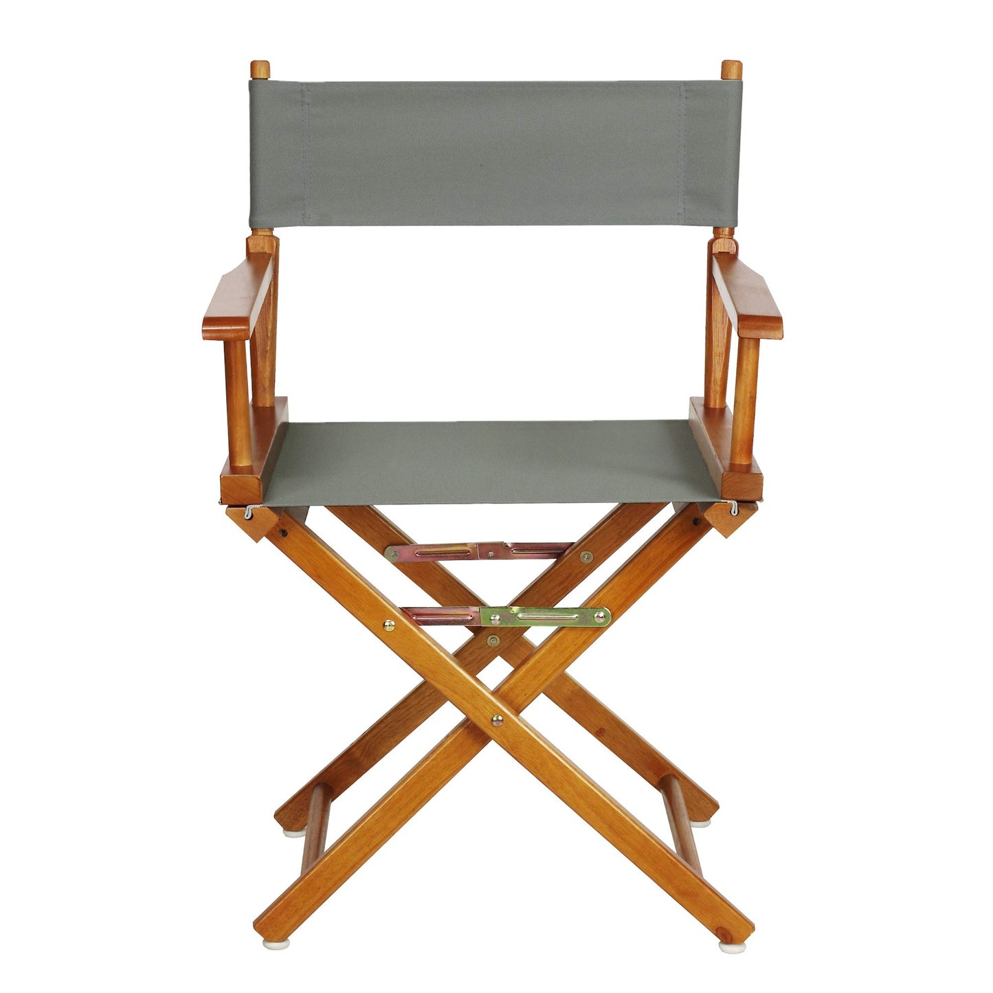 Casual Home 18" Director's Chair Honey Oak Frame with Grey Canvas