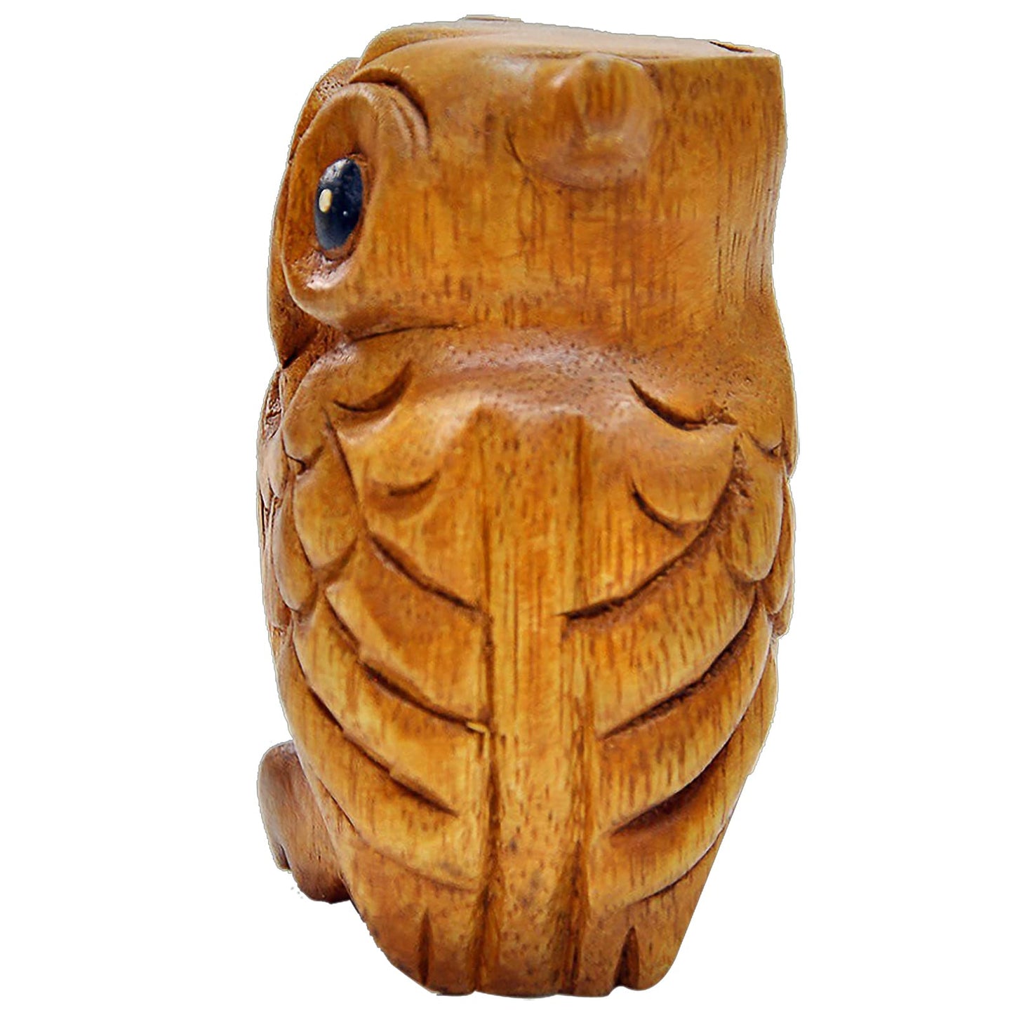 GOGHOST 3 Pcs Handmade Wooden Guiro Animal Set (Small), 3 Inch Wooden Frog, 4 Inch Wooden Cricket, and 2.3 Inch Wooden Owl Whistle, Guerrero Percussion Instruments Artistic Craft