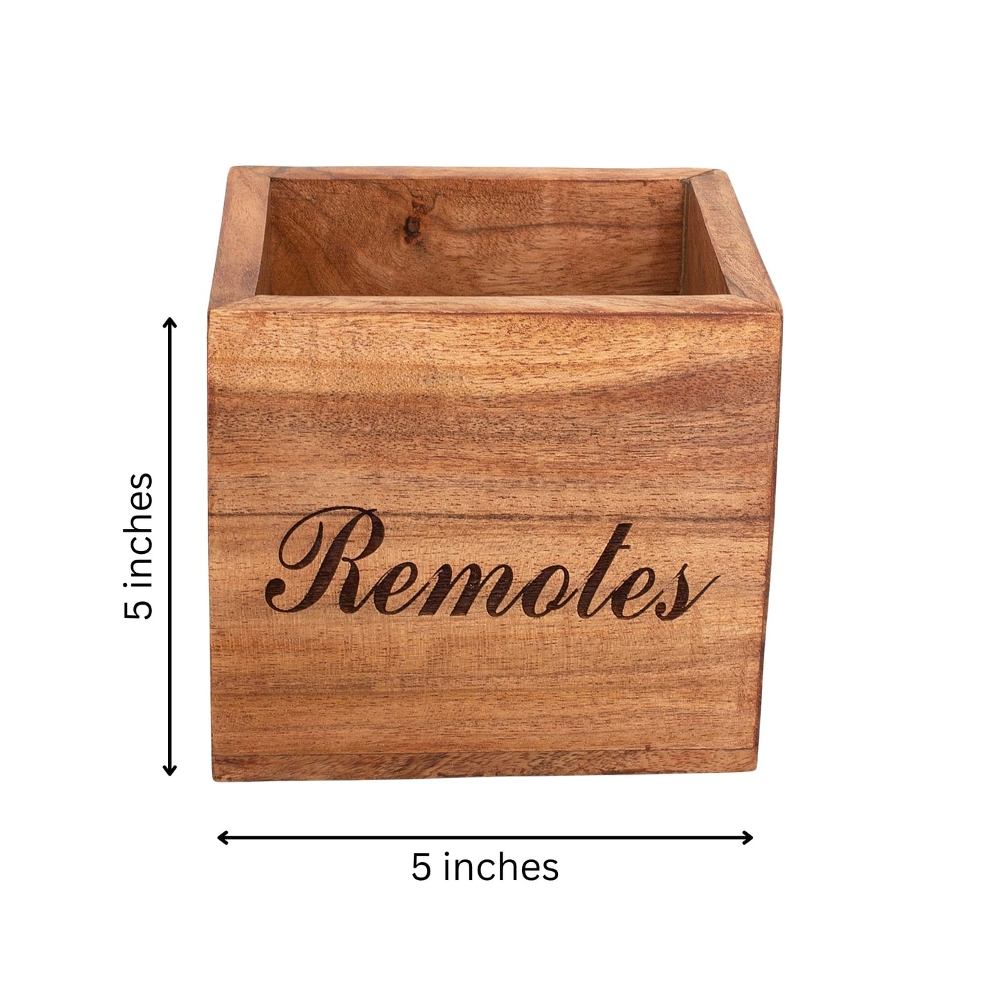 Handcrafted Wooden Remote Control Holder Organizer Stand For Bedside Table Desk Recliner Couch Remotes Handy Space Saving Home Media Organizer Remote Caddy Rack For TV Housewarming Gift Idea